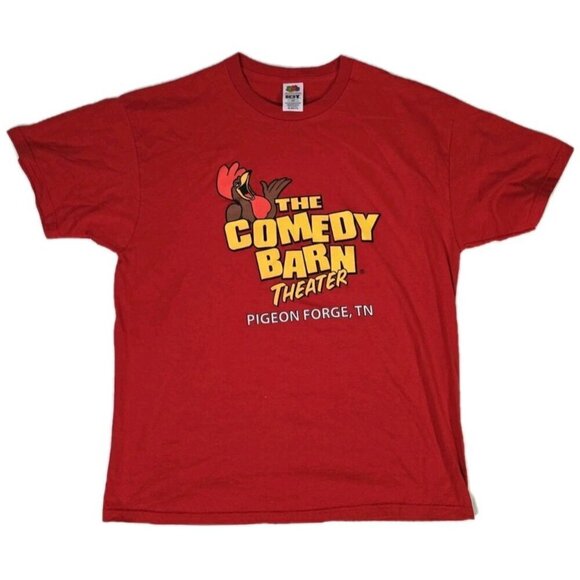 Fruit of the Loom Other - Comedy Barn Theater Pigeon Forge Tennessee Club T-Shirt Mens XL Rooster Chicken